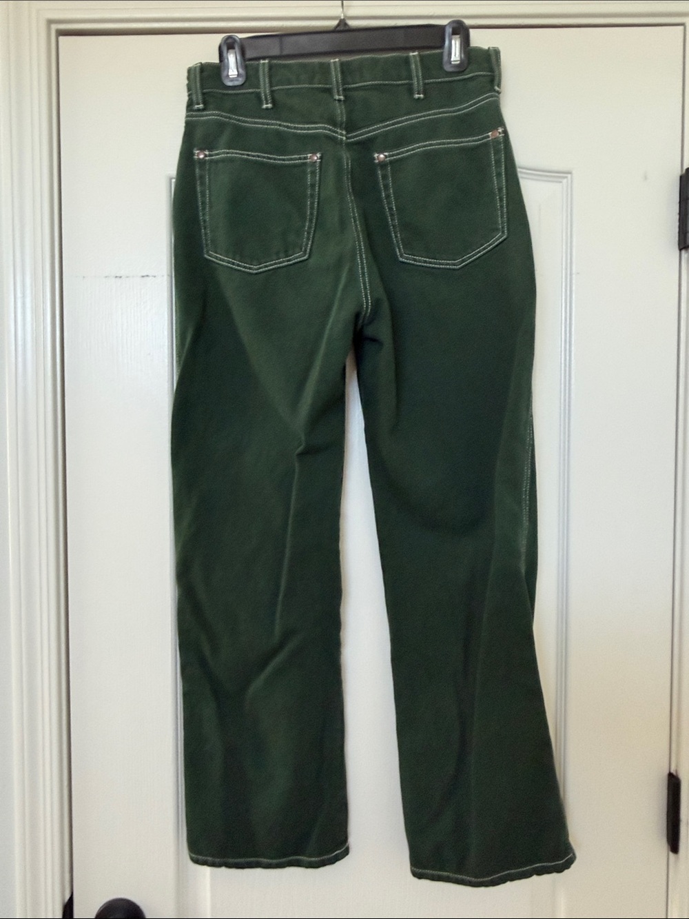 Reformation Cowboy High Rise Straight leg Jeans in Emerald - Picture 4 of 7